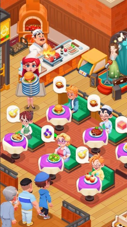 快乐晚餐故事截图