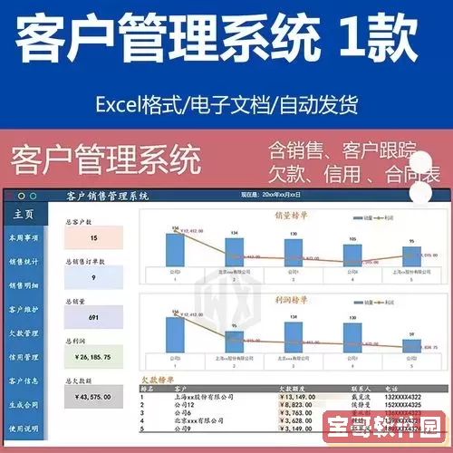 利用Excel构建客户管理系统的方案