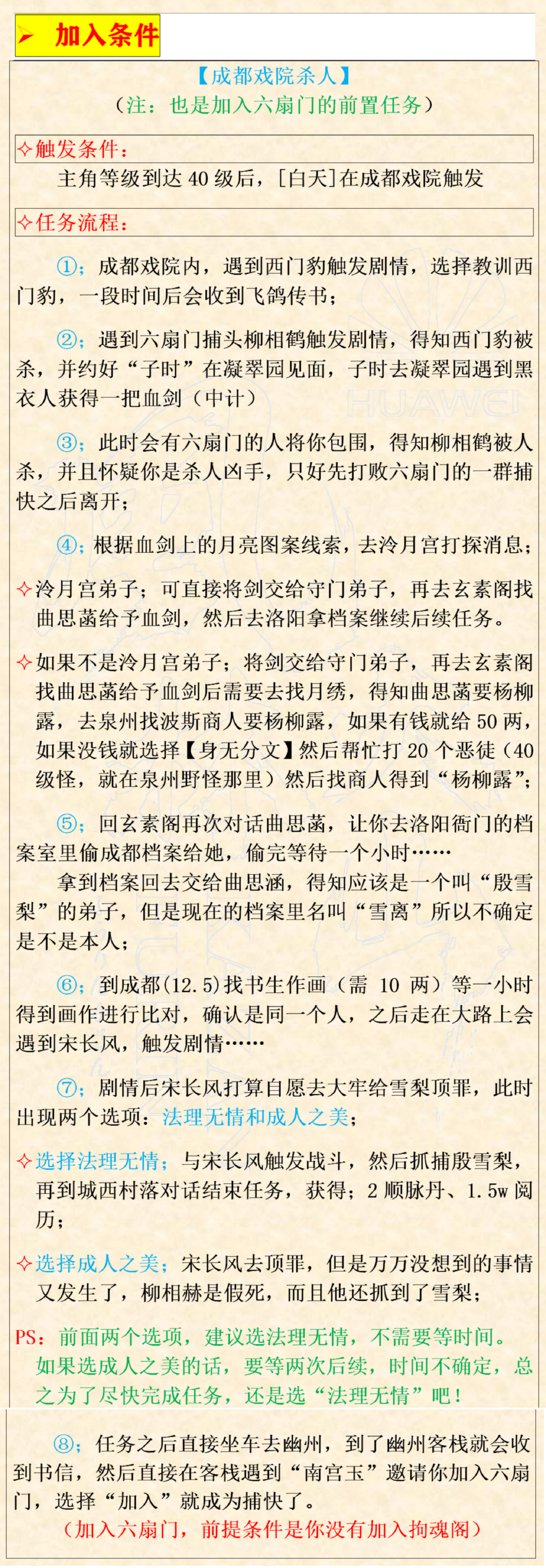 详细指南：烟雨江湖六扇门势力全面攻略