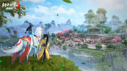 由骆歆与璟天领衔的“名人剑侠团”助力新版本《剑侠世界3》的公测，正式开启！