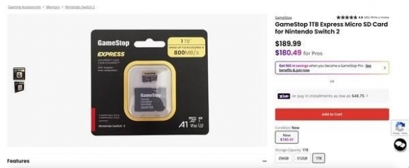 存储卡供应紧张引发抢购热潮！Switch_2用户应提前合理规划MicroSD存储空间容量