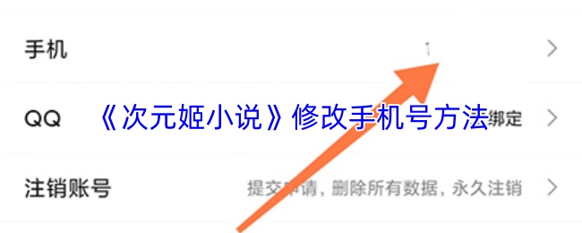 《次元姬小说》更换手机号的详细步骤指南 《次元姬小说》更换手机号的详细步骤指南
