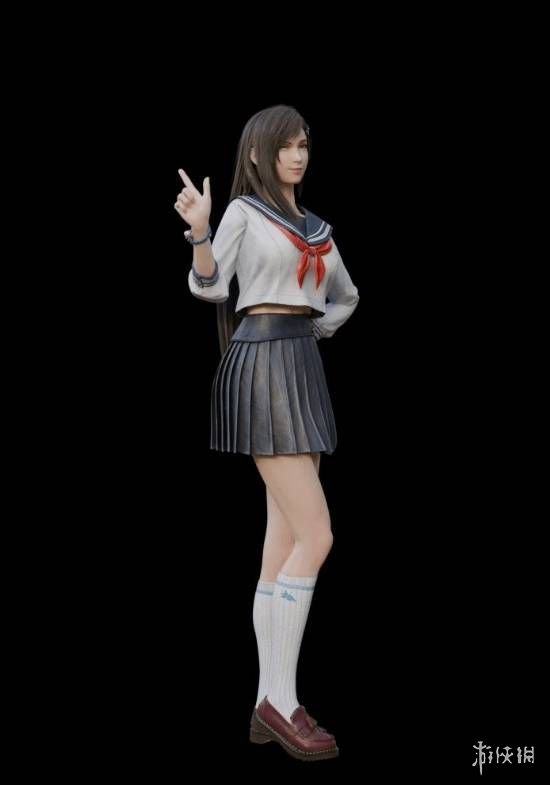 《最终幻想7》中的尤菲最新渲染作品：变身为一只萌趣十足的圣诞小驯鹿！

