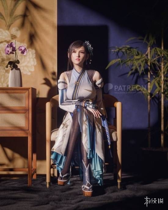 《最终幻想7》中的尤菲最新渲染作品：变身为一只萌趣十足的圣诞小驯鹿！

