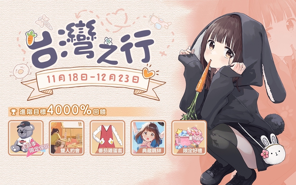 《胡桃日记》迎来全新主题季节，胡桃无限循环的冒险旅程「台湾之行」正式启动