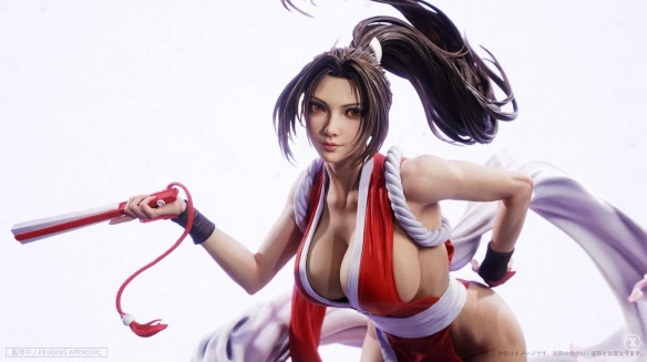 不知火舞经典原皮1/4比例雕像：极致厚重的胸围感，令人窒息的逼真肉感

