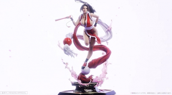 不知火舞经典原皮1/4比例雕像：极致厚重的胸围感，令人窒息的逼真肉感

