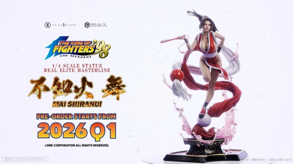 不知火舞经典原皮1/4比例雕像：极致厚重的胸围感，令人窒息的逼真肉感

