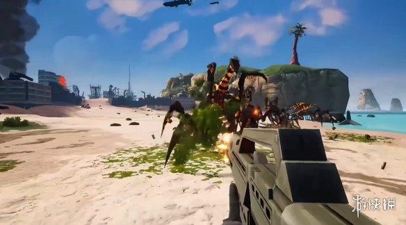 在未来的战场上，人类与虫族展开激烈的对决！全新实机演示展示了《星河战队：终焉虫潮》的震撼画面

