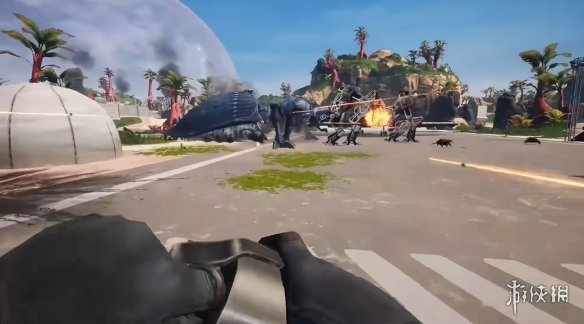 在未来的战场上，人类与虫族展开激烈的对决！全新实机演示展示了《星河战队：终焉虫潮》的震撼画面

