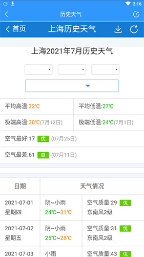 手机天气王应用中查询历史天气的操作指南