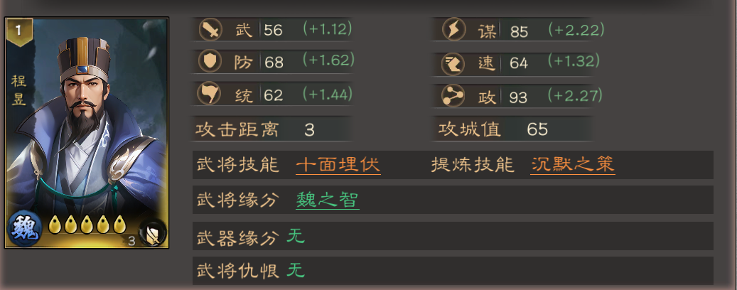 《三国乱世霸王》中程昱的成长指南与养成策略