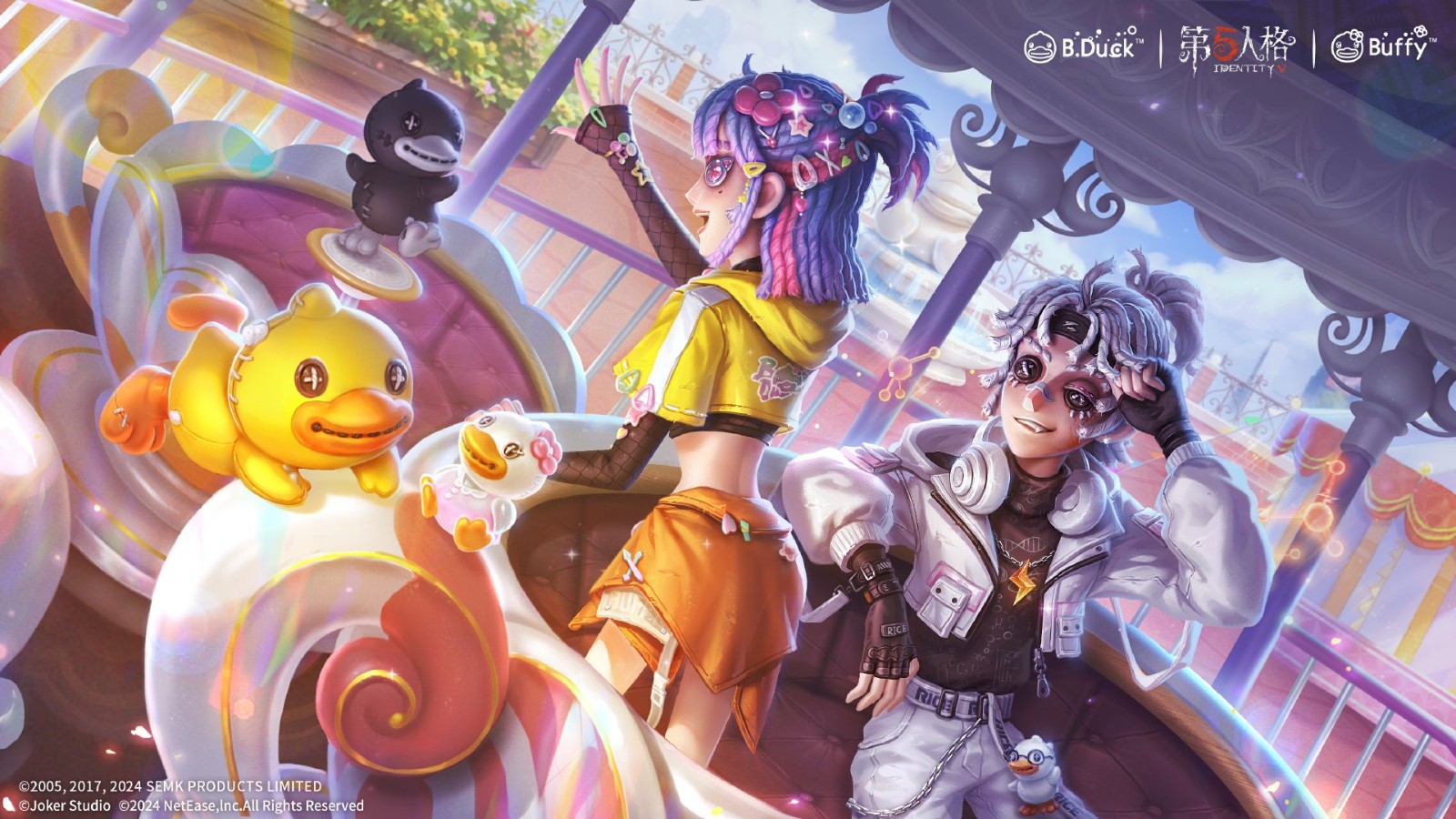 萌力再度上线,潮流焕新!_第五人格与B.Duck的联动第一弹及第二弹今日再次亮相!
萌力再度上线,潮流焕新!_第五人格与B.Duck的联动第一弹及第二弹今日再次亮相!