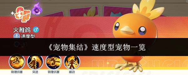 《宠物集结》中的速度型宠物详细介绍