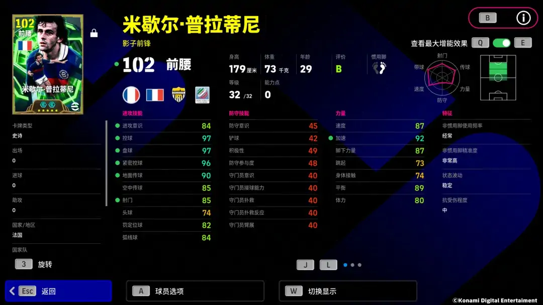 普拉蒂尼以卓越的谋划与战术安排，精准如箭般直击中路得分制胜！