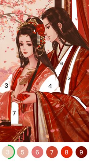 乐涂数字填色秘密花园涂色画画