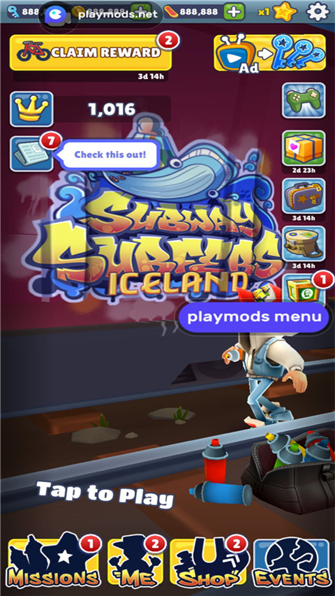 地铁跑酷可切换地图版