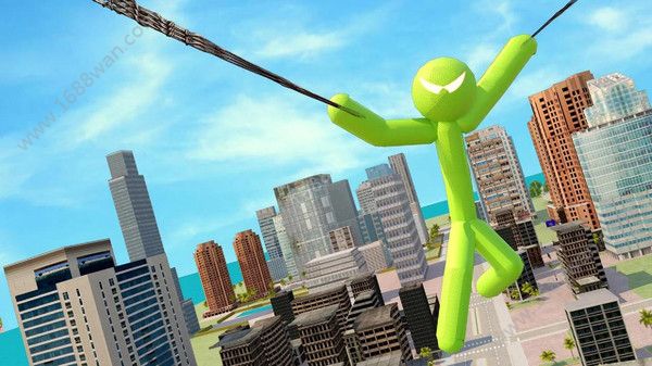 绿色火柴人城市英雄免费版