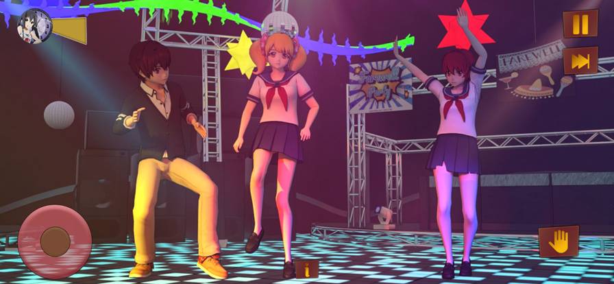 动漫高中樱花少女