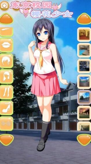 东京校园樱花女生